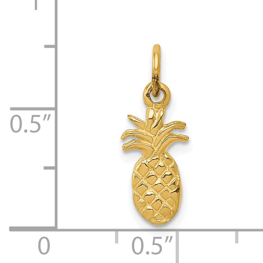 Lovely Rita's Pendants & Charms 14k Yellow Gold Polished Pineapple Pendant
