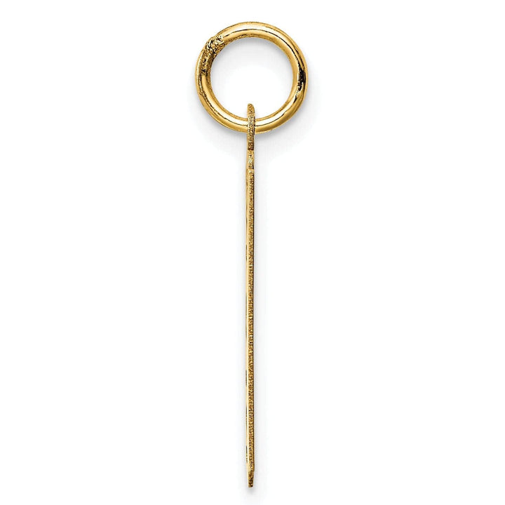 Lovely Rita's Pendants & Charms 14k Yellow Gold Polished Razor Blade Charm Pendant