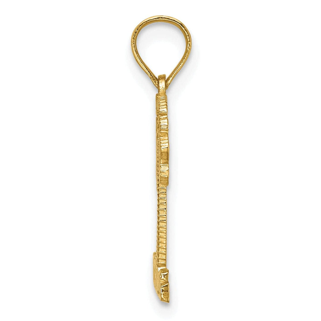 Lovely Rita's Pendants & Charms 14K Yellow Gold Polished SAINT THOMAS Under Palm Tree Pendant