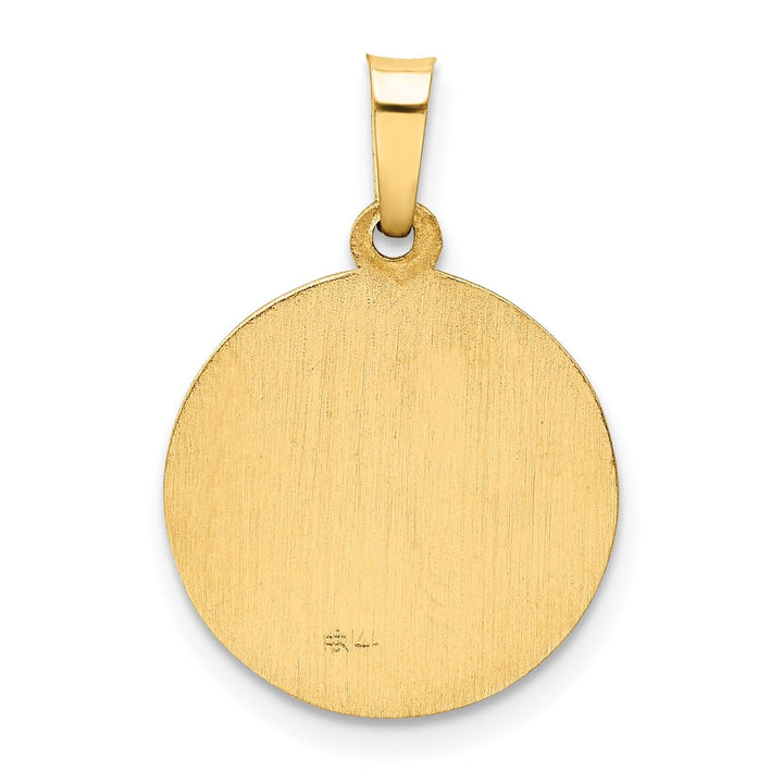 Lovely Rita's Pendants & Charms 14k Yellow Gold Polished Satin Finish Holy Communion Medal Pendant