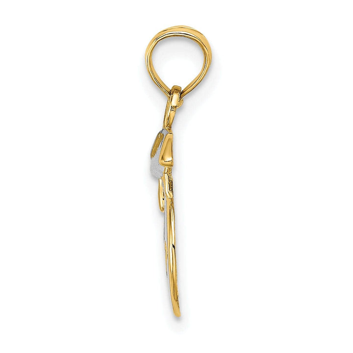 Lovely Rita's Pendants & Charms 14k Yellow Gold Polished Smiley Face Graduation Cap Charm