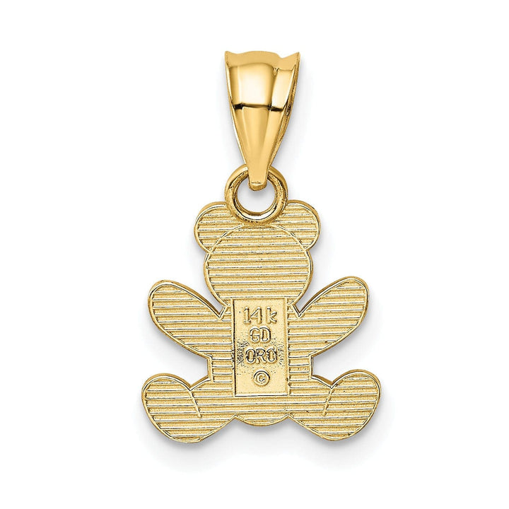 Lovely Rita's Pendants & Charms 14k Yellow Gold Polished Teddy Bear Pendant