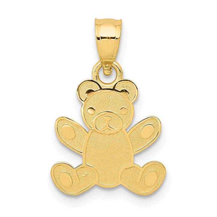 Lovely Rita's Pendants & Charms 14k Yellow Gold Polished Teddy Bear Pendant
