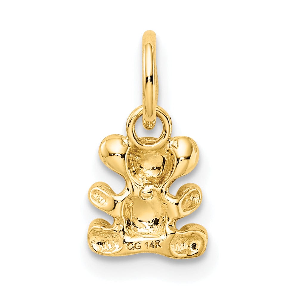 Lovely Rita's Pendants & Charms 14k Yellow Gold Polished Teddy Bear Pendant