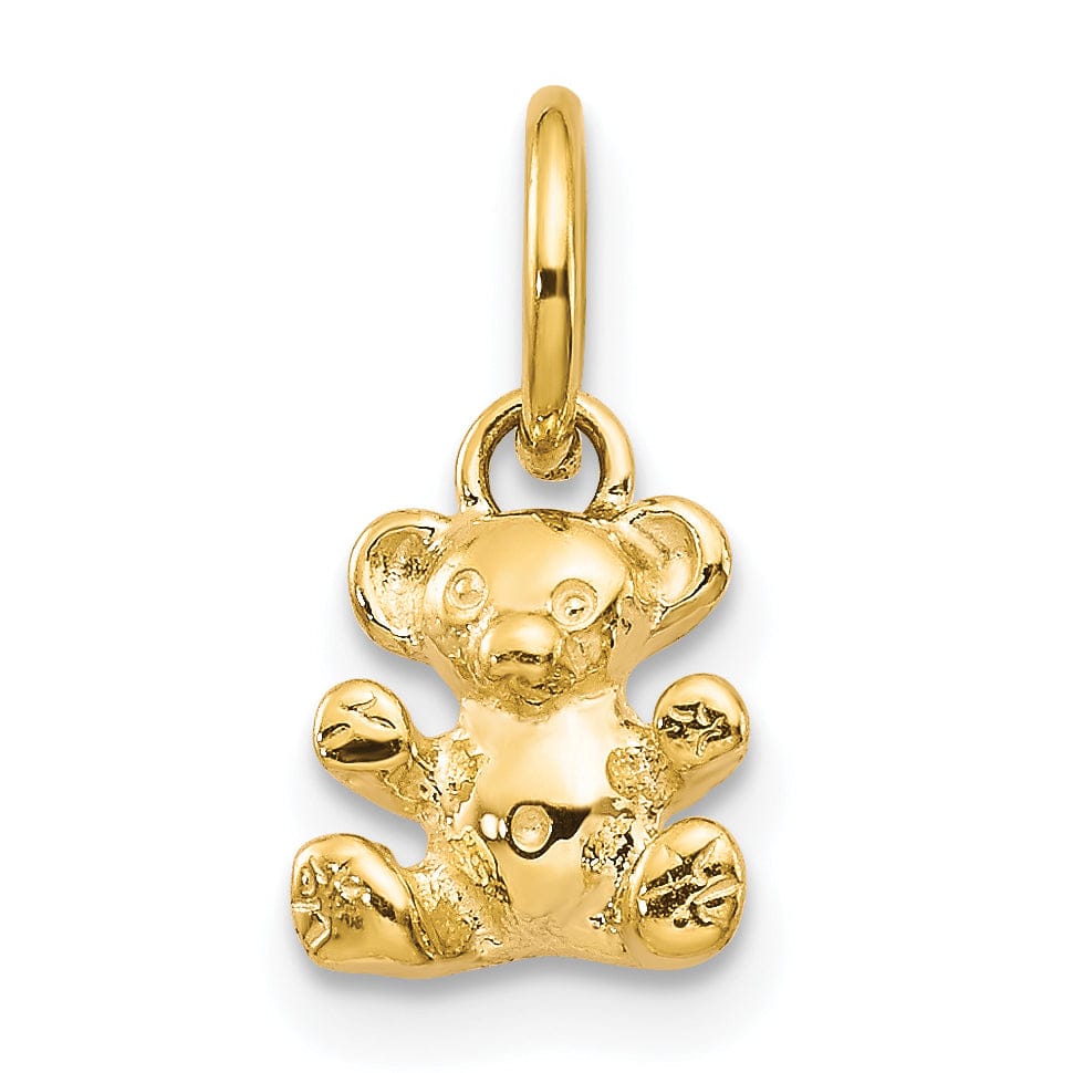 Lovely Rita's Pendants & Charms 14k Yellow Gold Polished Teddy Bear Pendant