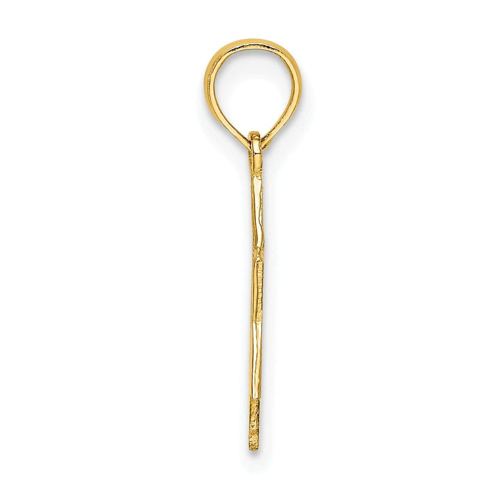 Lovely Rita's Pendants & Charms 14K Yellow Gold Polished Texture Finish Star Of David Pendant