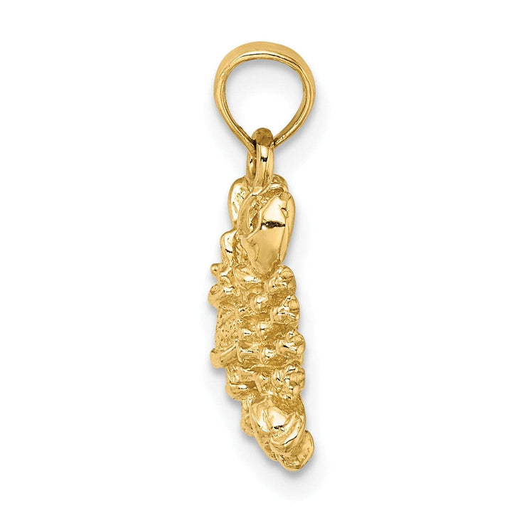 Lovely Rita's Pendants & Charms 14k Yellow Gold Polished Texture Finish3-D Scorpio Zodiac Charm Pendant