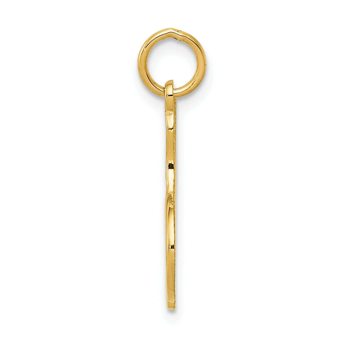 Lovely Rita's Pendants & Charms 14K Yellow Gold Polished Textured Bowling Pins Charm Pendant