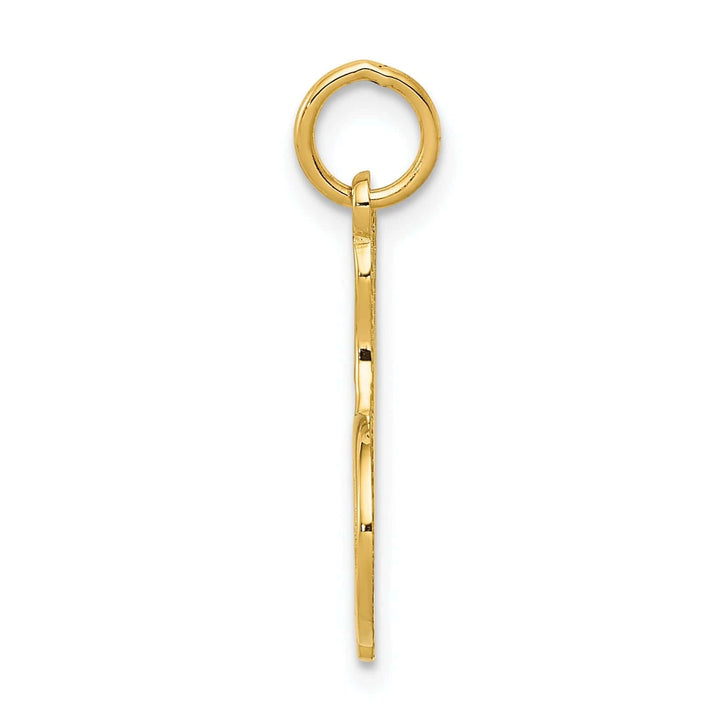 Lovely Rita's Pendants & Charms 14K Yellow Gold Polished Textured Bowling Pins Charm Pendant