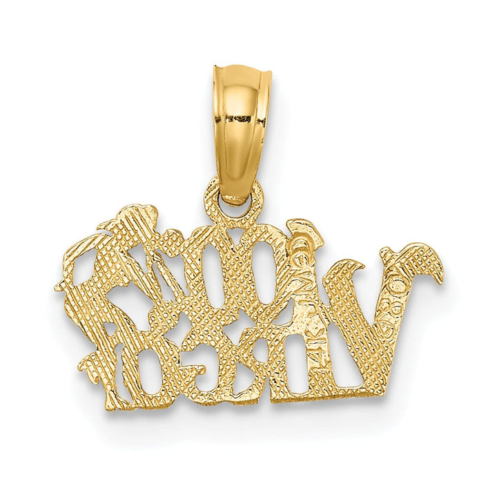 Lovely Rita's Pendants & Charms 14K Yellow Gold Polished Textured Finish 100% Zodiac VIRGO Charm Pendant