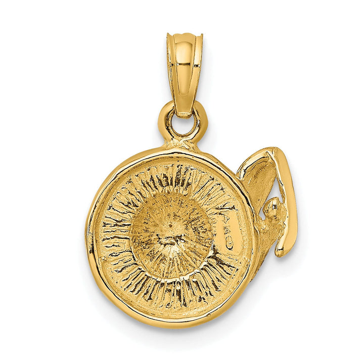 Lovely Rita's Pendants & Charms 14K Yellow Gold Polished Textured Finish 3-Dimensional Sunhat with Sunglasses Charm Pendant