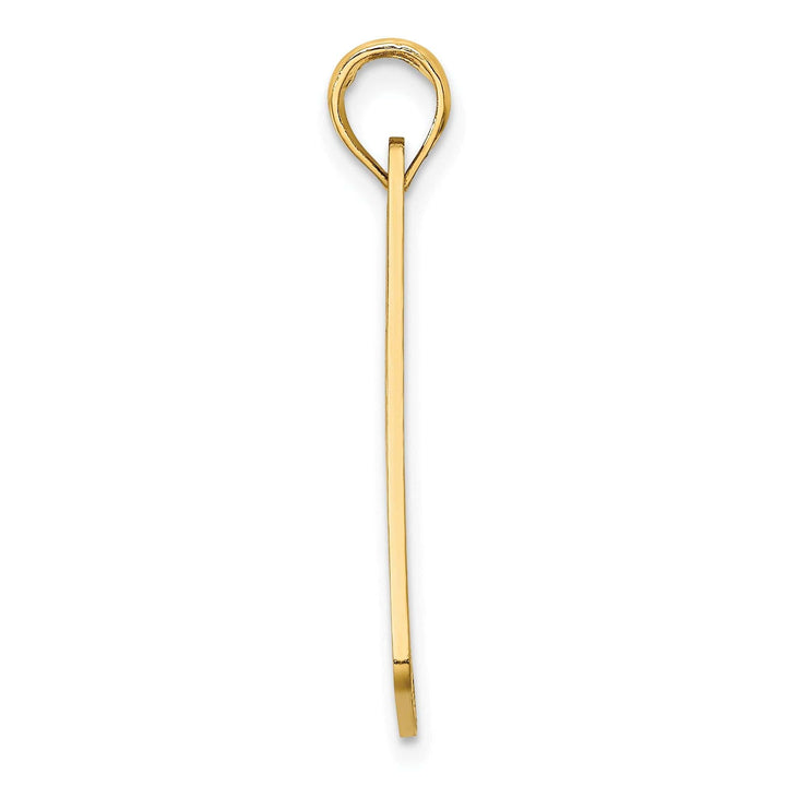 Lovely Rita's Pendants & Charms 14K Yellow Gold Polished Textured Finish NEW JERSEY-LBI (Long Beach Island) License Plate Charm Pendant