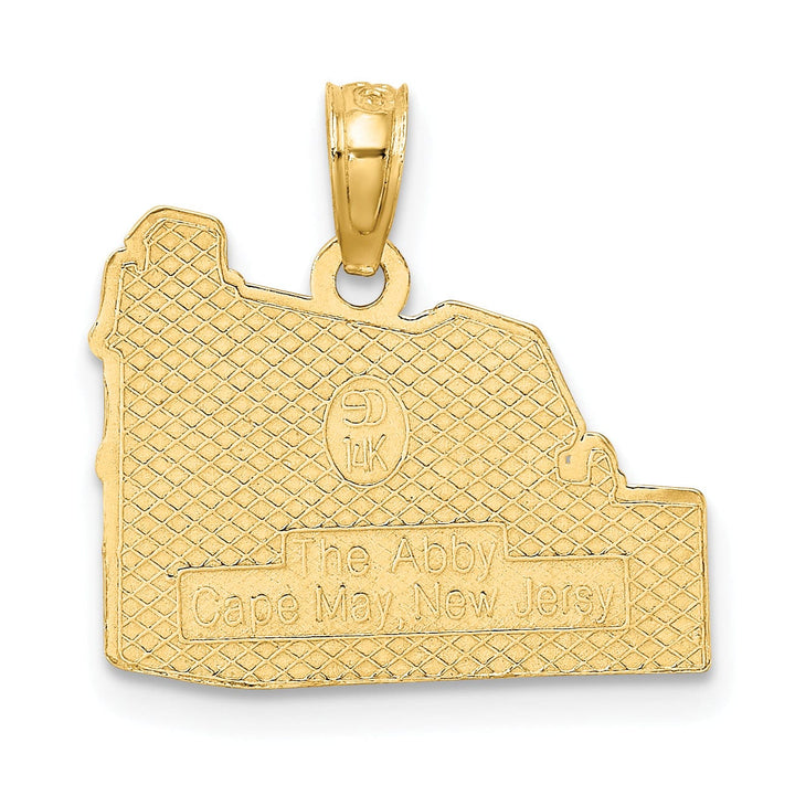 Lovely Rita's Pendants & Charms 14K Yellow Gold Polished Textured Finish The ABBY HOUSE- CAPE MAY, NJ Charm Pendant