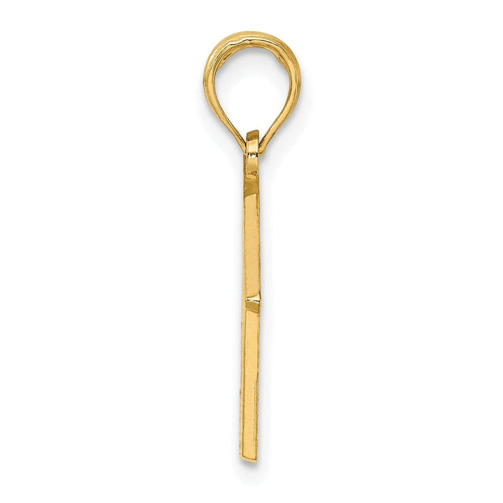 Lovely Rita's Pendants & Charms 14K Yellow Gold Polished Textured Finish The PINK HOUSE- CAPE MAY, NJ Charm Pendant