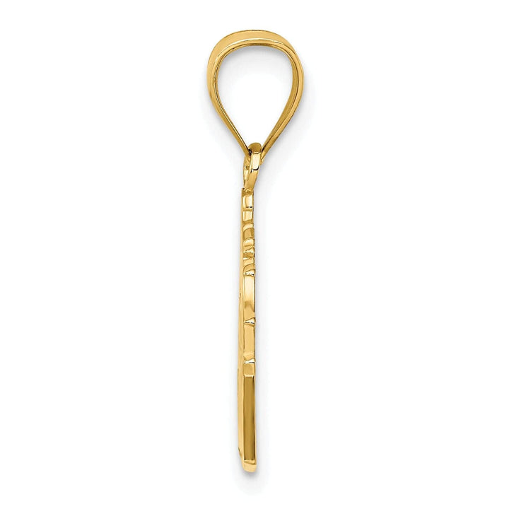 Lovely Rita's Pendants & Charms 14K Yellow Gold Polished Textured Finish The QUEEN VICTORIA HOUSE - CAPE MAY, NJ Charm Pendant