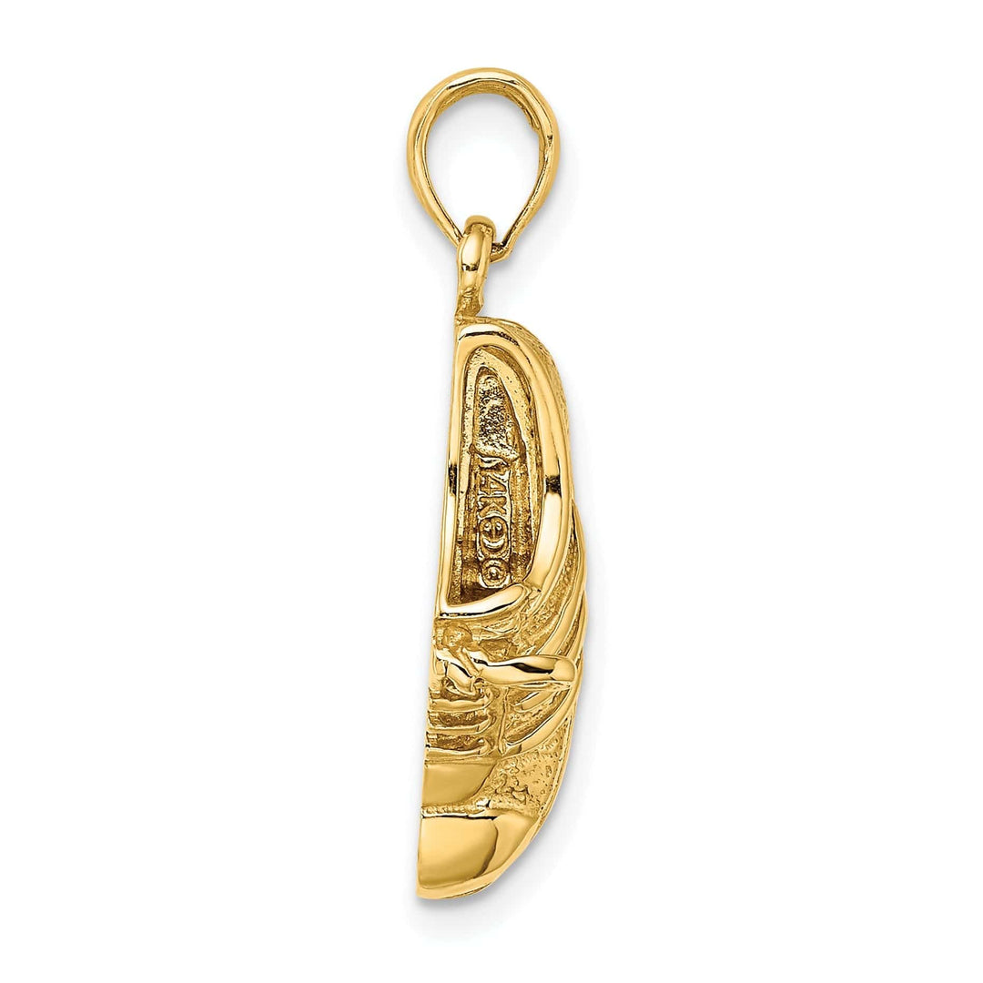 Lovely Rita's Pendants & Charms 14K Yellow Gold Polished Track Shoe Charm Pendant