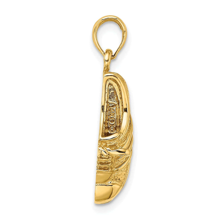 Lovely Rita's Pendants & Charms 14K Yellow Gold Polished Track Shoe Charm Pendant
