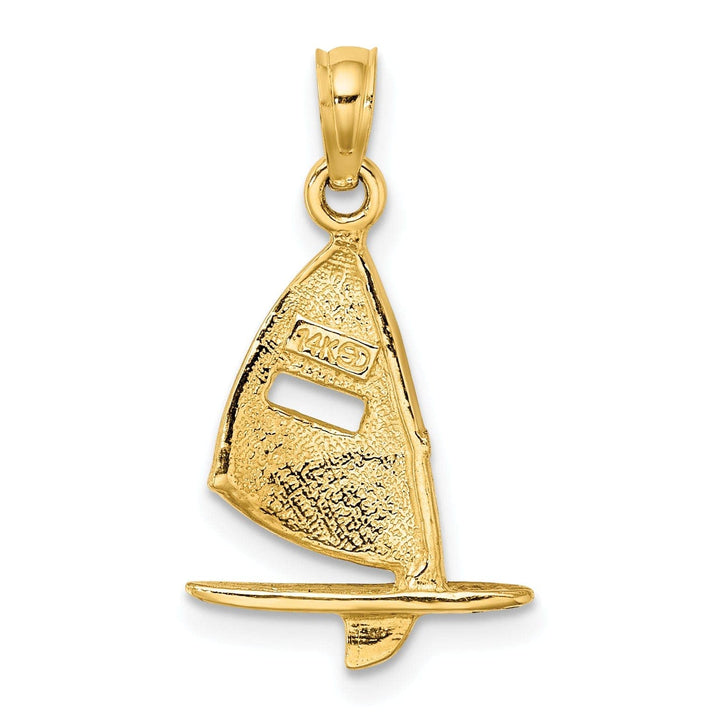 Lovely Rita's Pendants & Charms 14K Yellow Gold Polished Windsail Surfboard Pendant