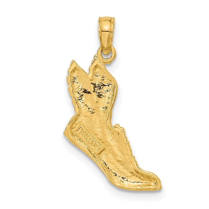 Lovely Rita's Pendants & Charms 14K Yellow Gold Polished Wing Running Shoe Charm Pendant