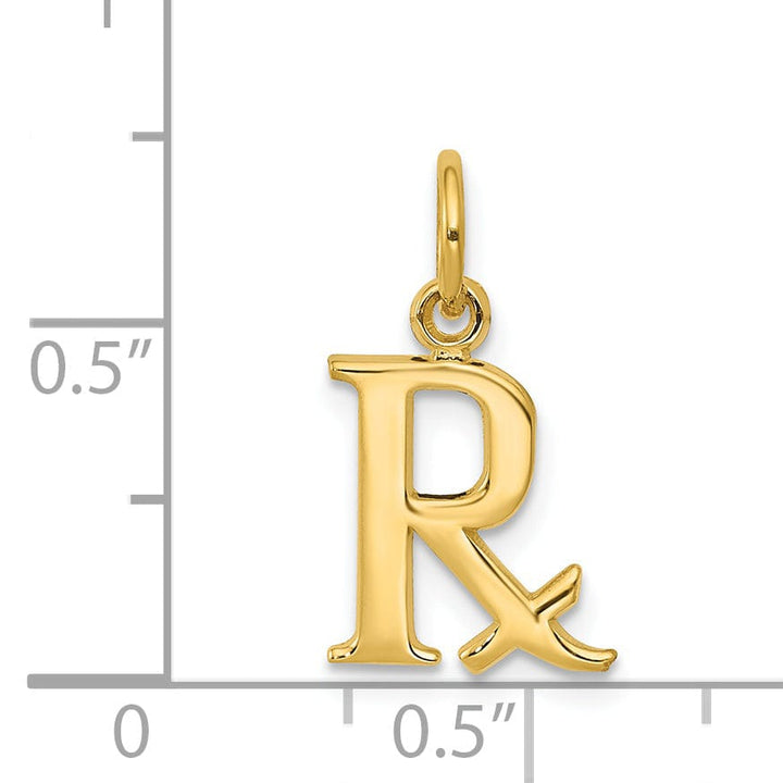 Lovely Rita's Pendants & Charms 14k Yellow Gold Prescription Symbol RX Pendant