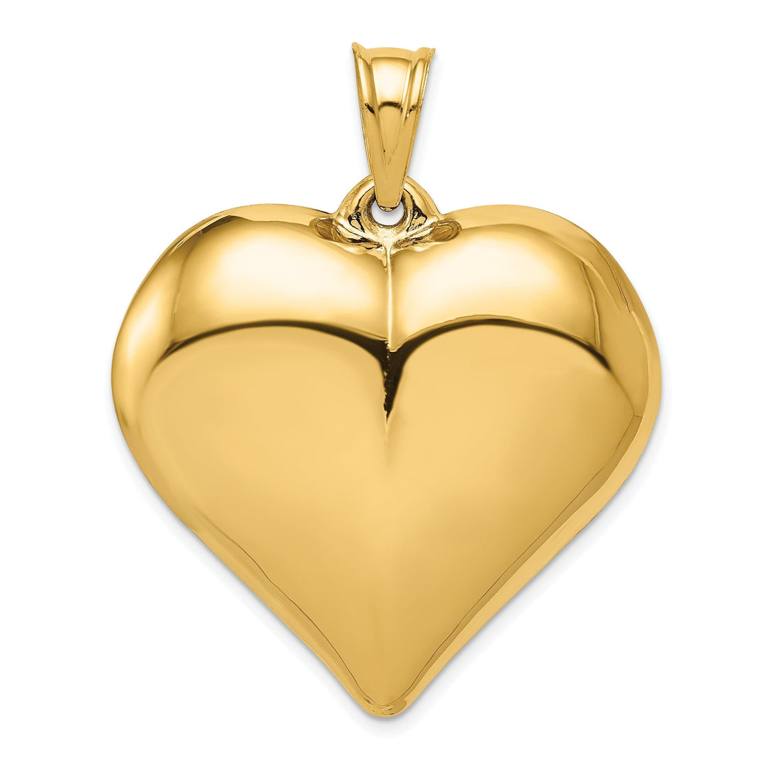 Lovely Rita's Pendants & Charms 14k Yellow Gold Puffed Heart Pendant