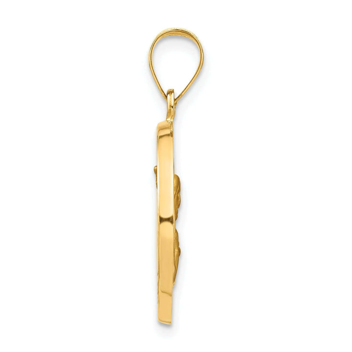 Lovely Rita's Pendants & Charms 14k Yellow Gold Queen of the Holy Scapular Medal