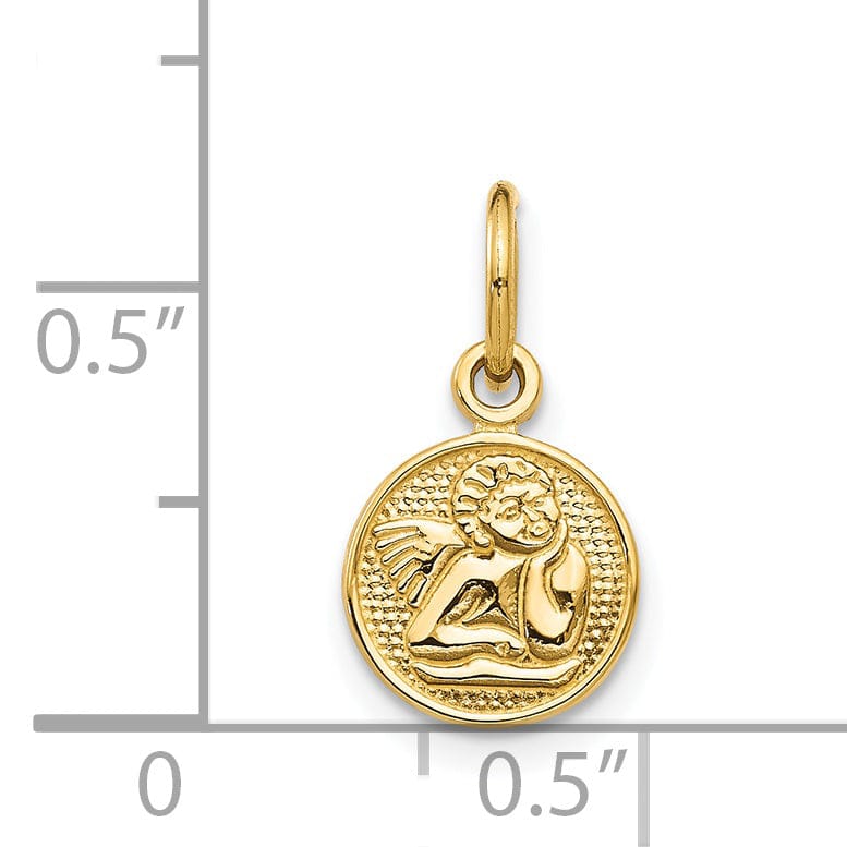 Lovely Rita's Pendants & Charms 14k Yellow Gold Raphael Angel Medal Pendant