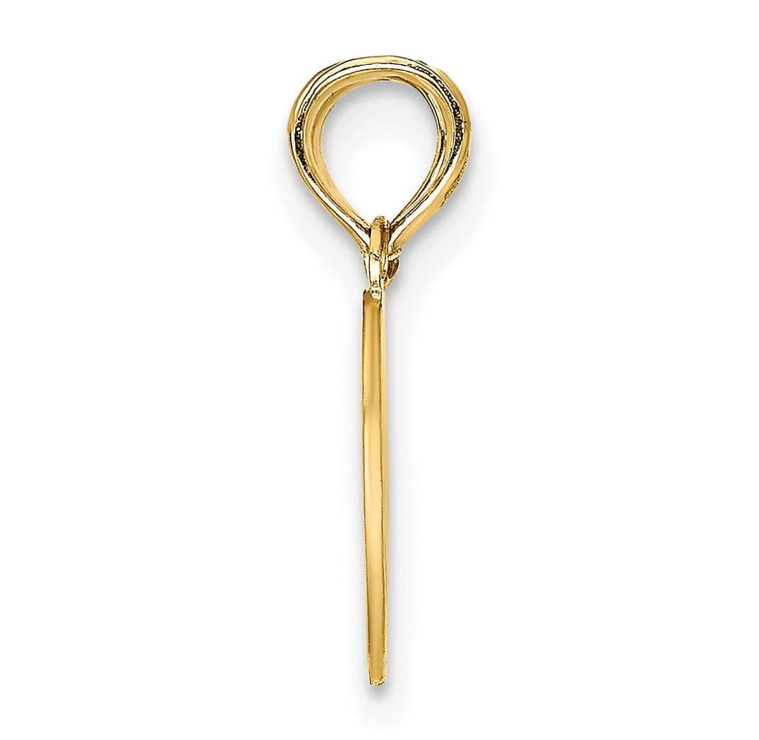 Lovely Rita's Pendants & Charms 14K Yellow Gold Reversible Break Apart Mizpah Heart Shape Pendant