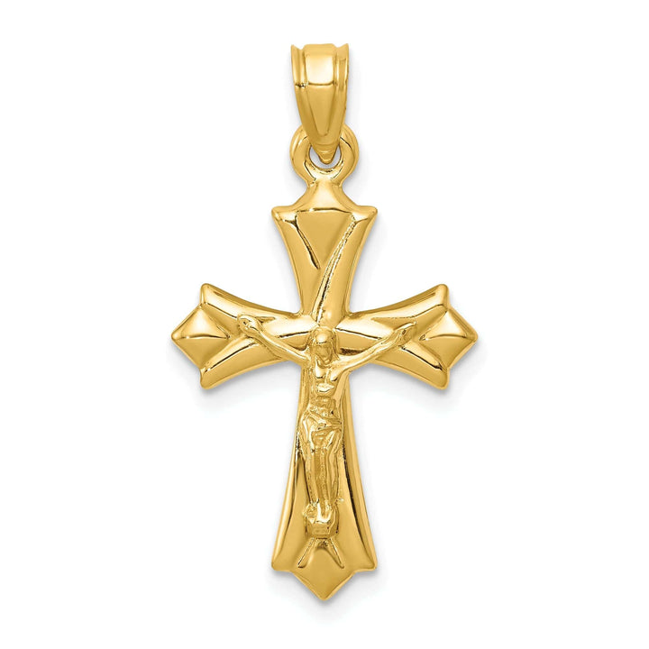 Lovely Rita's Pendants & Charms 14k Yellow Gold Reversible Crucifix Cross Pendant