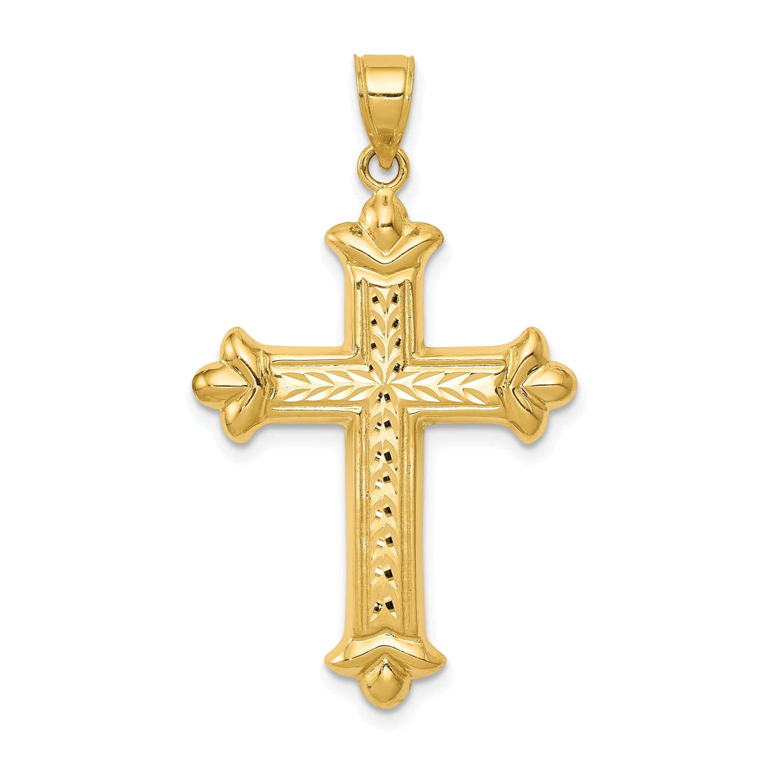Lovely Rita's Pendants & Charms 14k Yellow Gold Reversible D.C Cross Pendant
