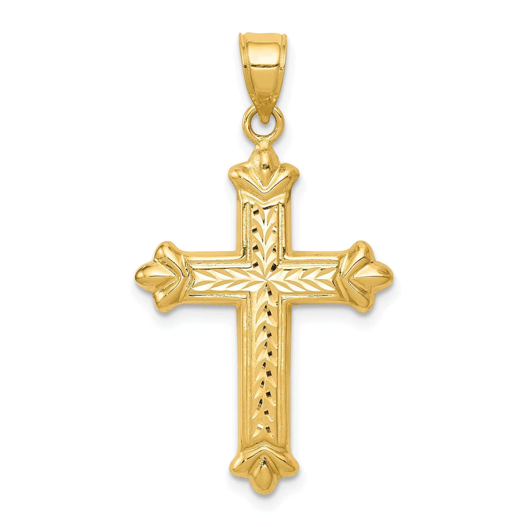 Lovely Rita's Pendants & Charms 14k Yellow Gold Reversible D.C Cross Pendant