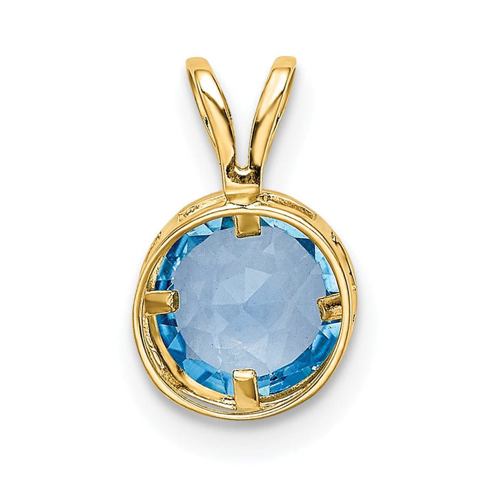 Lovely Rita's Pendants & Charms 14k Yellow Gold Round Bezel Pendant