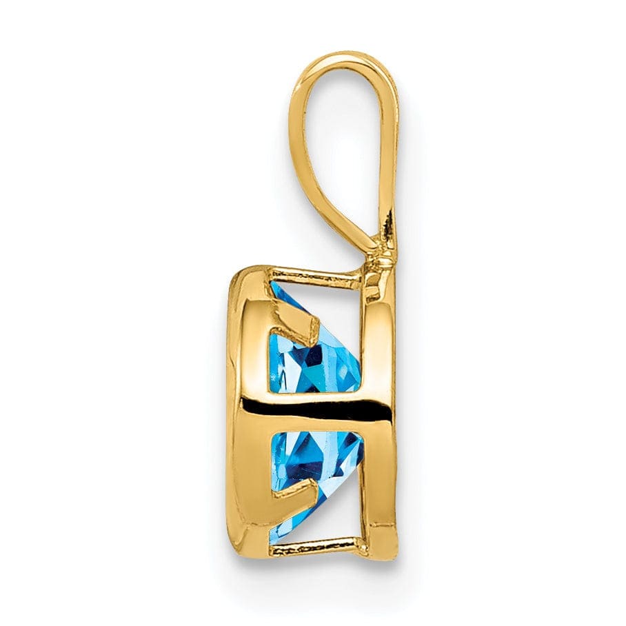 Lovely Rita's Pendants & Charms 14k Yellow Gold Round Bezel Pendant