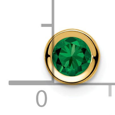 Lovely Rita's Pendants & Charms 14k Yellow Gold Round Bezel Pendant