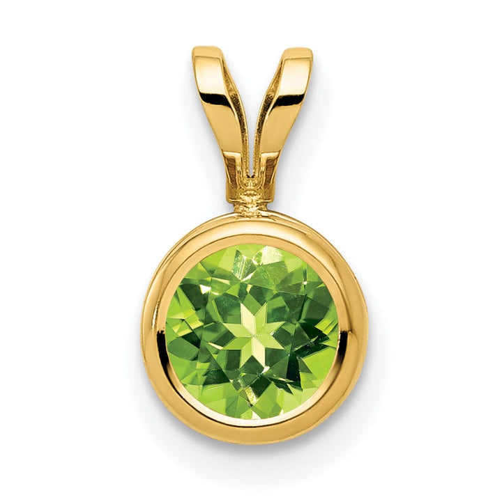 Lovely Rita's Pendants & Charms 14k Yellow Gold Round Bezel Pendant