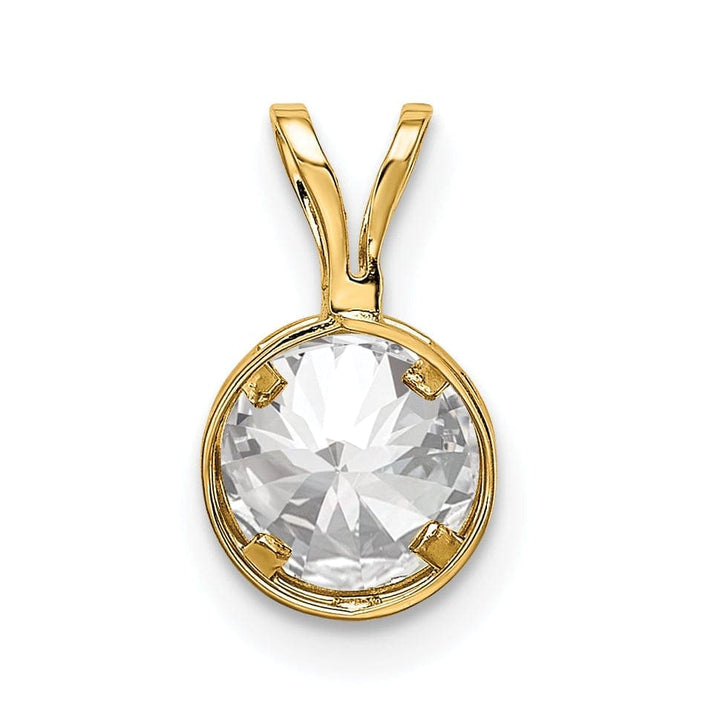 Lovely Rita's Pendants & Charms 14k Yellow Gold Round Bezel Pendant