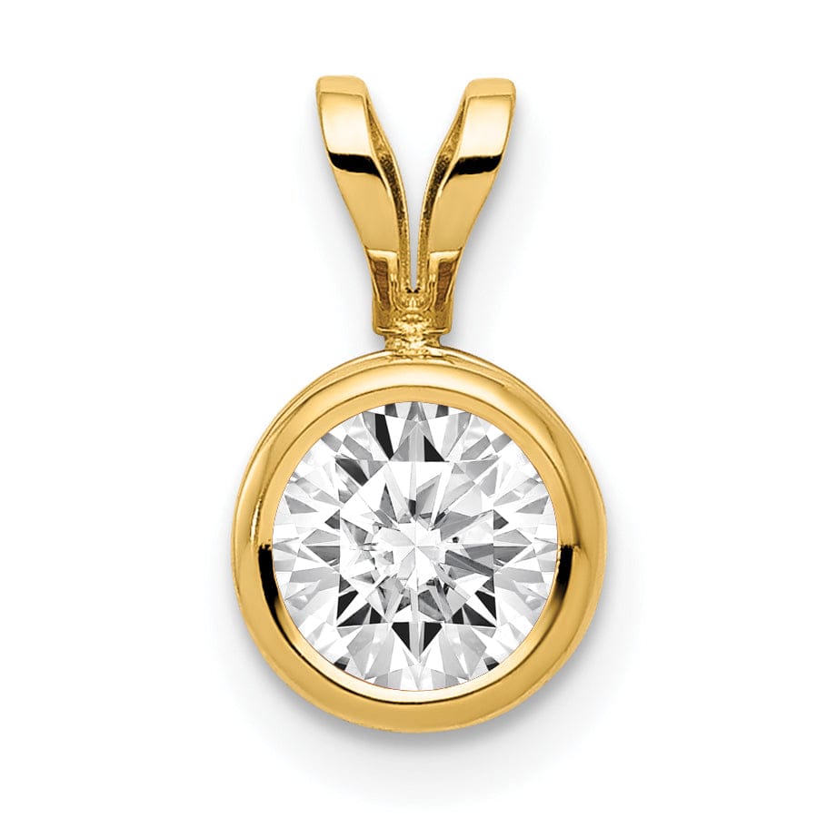 Lovely Rita's Pendants & Charms 14k Yellow Gold Round Bezel Pendant