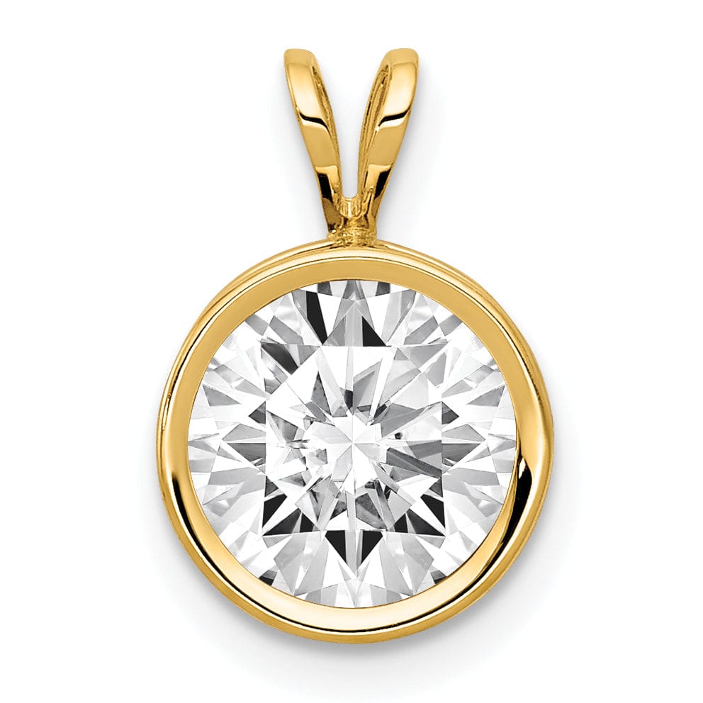 Lovely Rita's Pendants & Charms 14k Yellow Gold Round Bezel Pendant