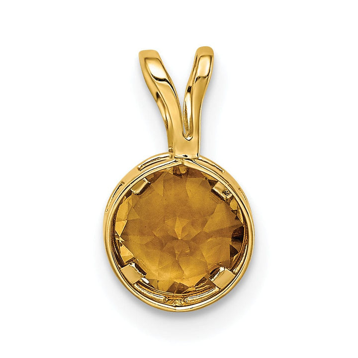 Lovely Rita's Pendants & Charms 14k Yellow Gold Round Bezel Pendant