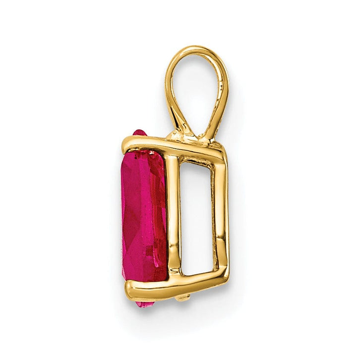 Lovely Rita's Pendants & Charms 14k Yellow Gold Ruby Diamond Pendant