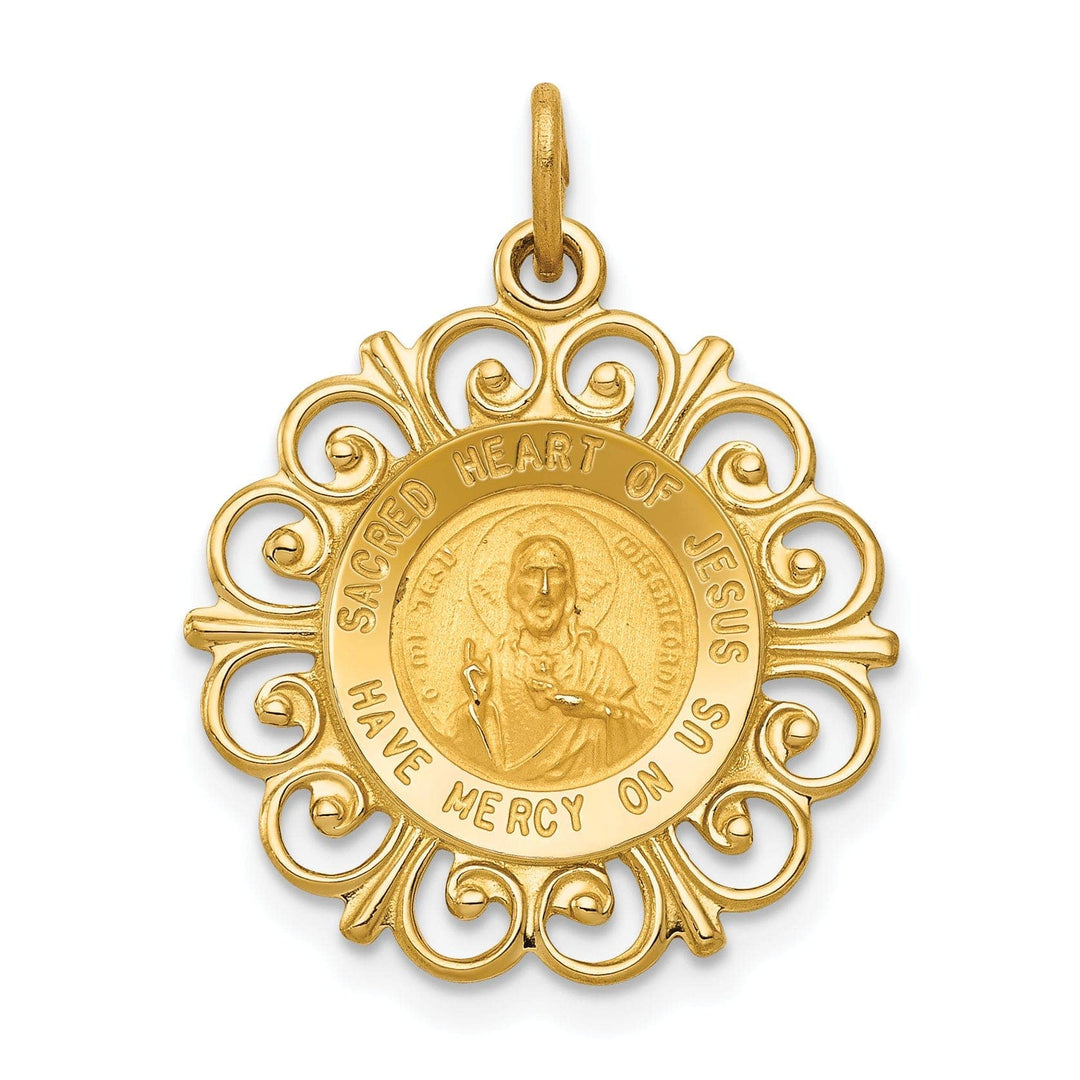Lovely Rita's Pendants & Charms 14k Yellow Gold Sacred Heart of Jesus Pendant