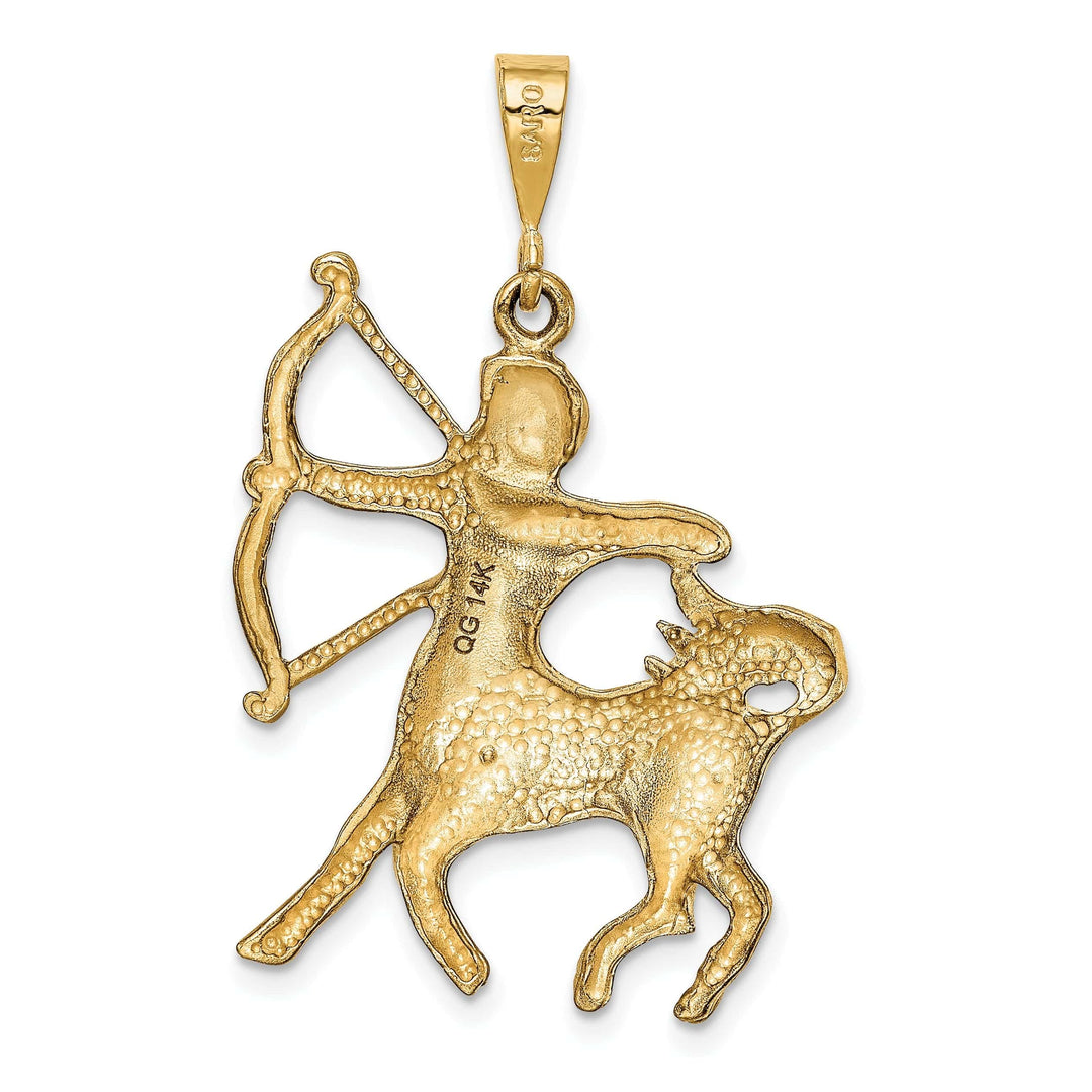 Lovely Rita's Pendants & Charms 14k Yellow Gold Sagittarius Zodiac Charm Pendant