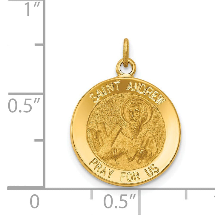 Lovely Rita's Pendants & Charms 14k Yellow Gold Saint Andrew Medal Pendant