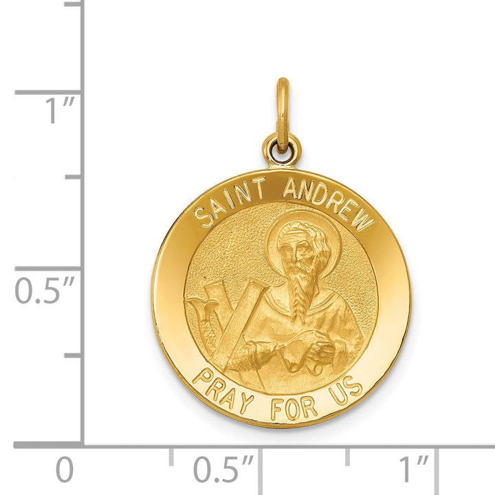 Lovely Rita's Pendants & Charms 14k Yellow Gold Saint Andrew Medal Pendant