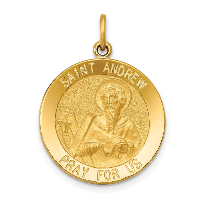 Lovely Rita's Pendants & Charms 14k Yellow Gold Saint Andrew Medal Pendant