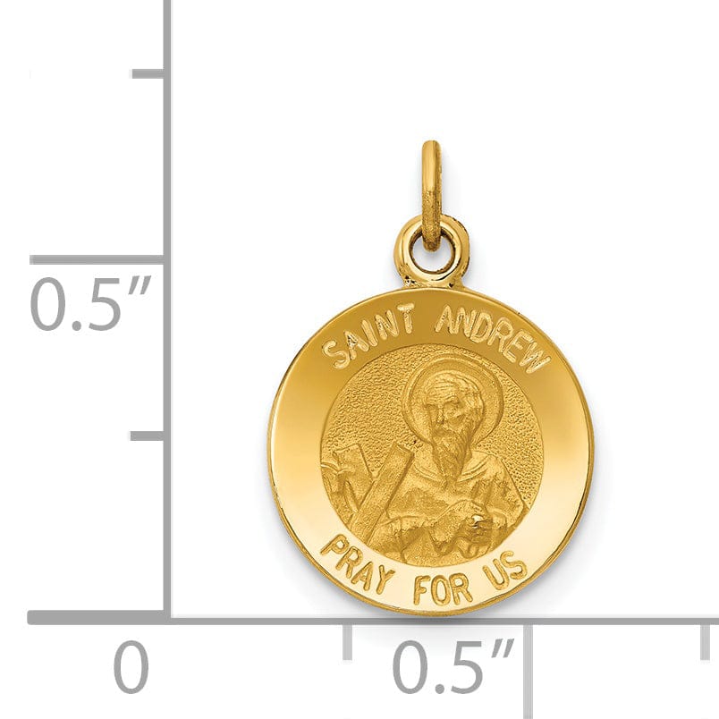 Lovely Rita's Pendants & Charms 14k Yellow Gold Saint Andrew Medal Pendant