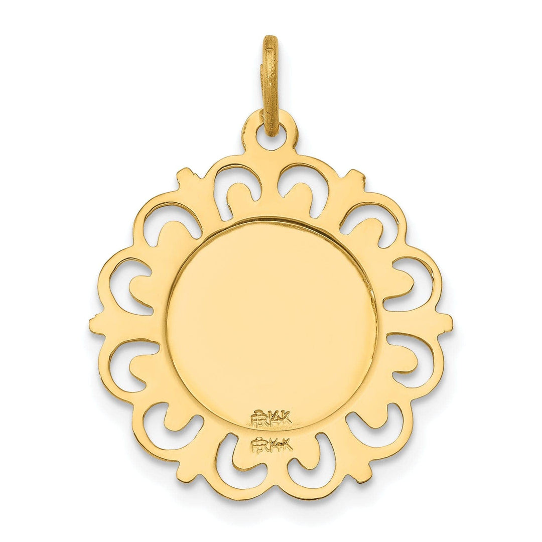 Lovely Rita's Pendants & Charms 14k Yellow Gold Saint Anne Medal Pendant