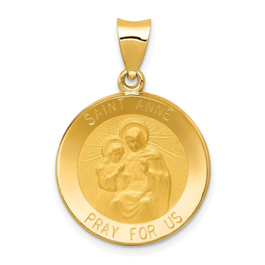 Lovely Rita's Pendants & Charms 14k Yellow Gold Saint Anne Medal Pendant