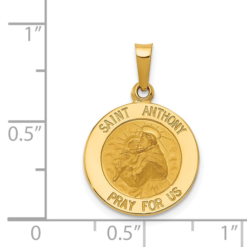 Lovely Rita's Pendants & Charms 14k Yellow Gold Saint Anthony Medal Pendant