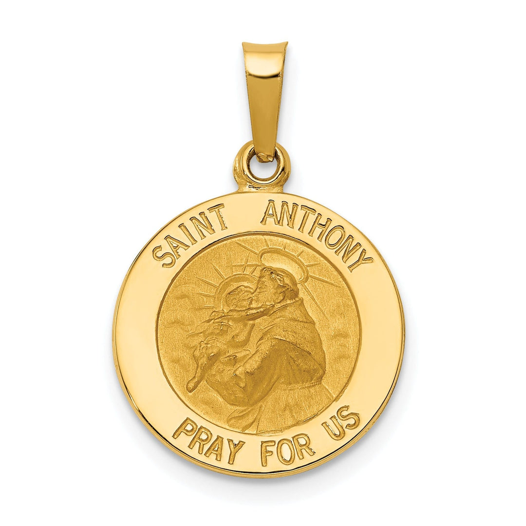 Lovely Rita's Pendants & Charms 14k Yellow Gold Saint Anthony Medal Pendant